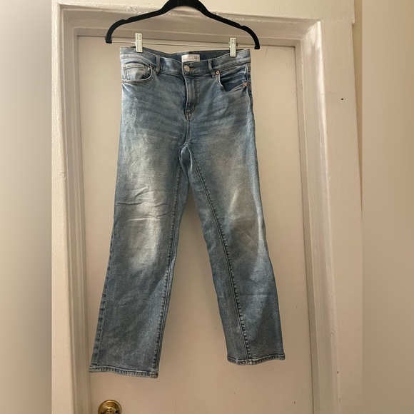 LOFT straight leg light wash  cropped jeans size 27/4 - Picture 8 of 9